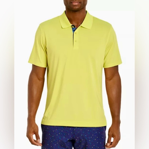 ROBERT GRAHAM Engineered Skull Polo, Lime- Men’s 2XL NWT - Picture 1 of 4